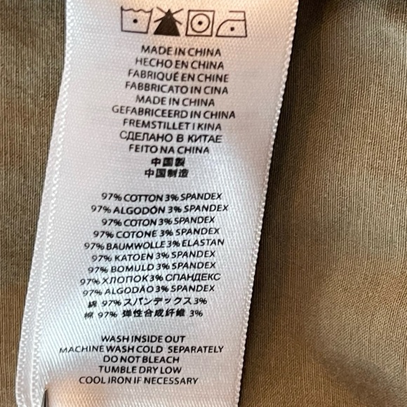 Michael Kors 90s Y2K Utility Jacket Sz 4 Xs; Zipper Trim Ruffles, Khaki Green - Picture 11 of 11